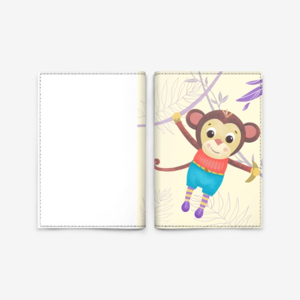 Обложка для паспорта «обезьянка»