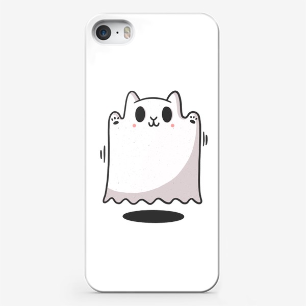 Чехол iPhone «Милое привидение - котик. Хэллоуин»
