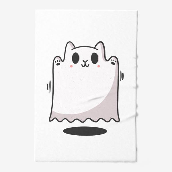 Полотенце «Милое привидение - котик. Хэллоуин»