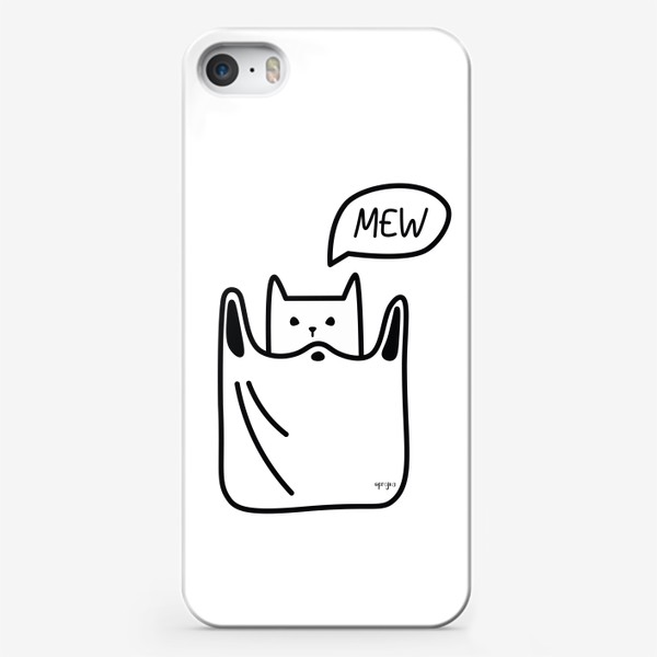 Чехол iPhone «кот в пакете»