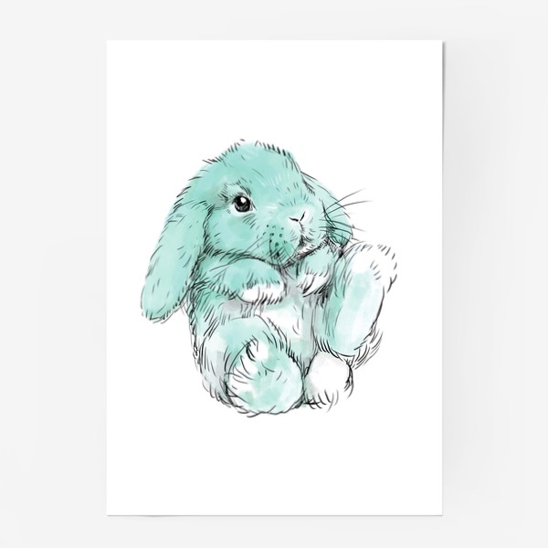 Постер «Кролик 2 мятный»