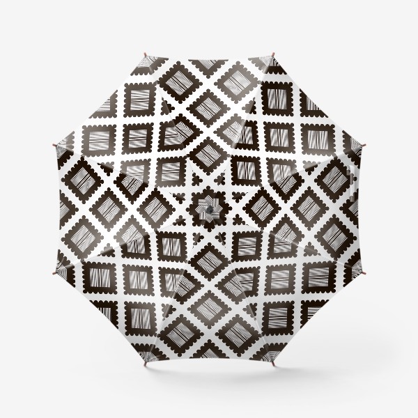 Зонт &laquo;Паттерн "Черно-белый крекер" (pattern "Black and white cracker")&raquo;