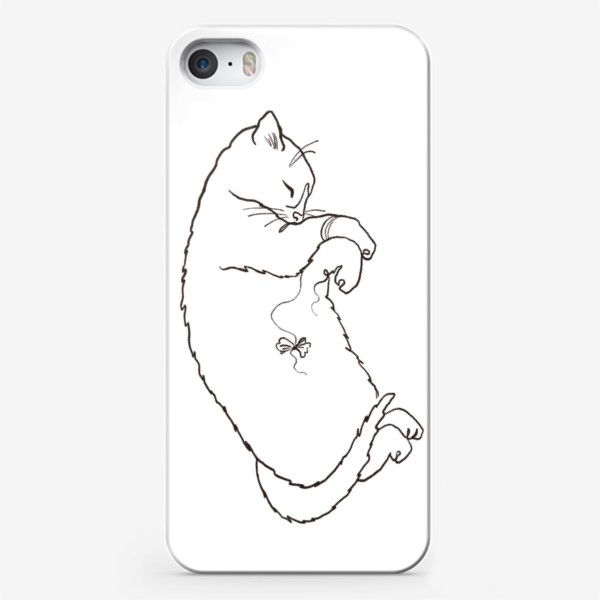 Чехол iPhone «Утомленный котик»