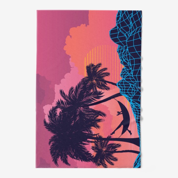 Полотенце «Отдых в гамаке под пальмами»