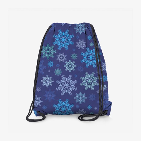 Рюкзак «Летящие снежинки ( Flying snowflakes )»