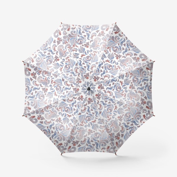 Зонт «Паттерн Акварельный узор в голубых тонах»