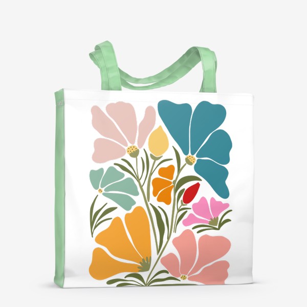 Сумка-шоппер «Hand-drawn multicolored flower»