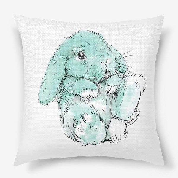 Подушка «Кролик 2 мятный»