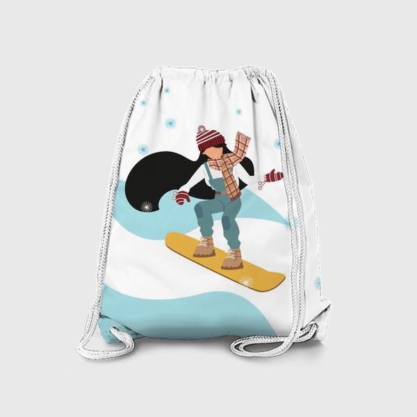 Рюкзак «Девушка на сноуборде»