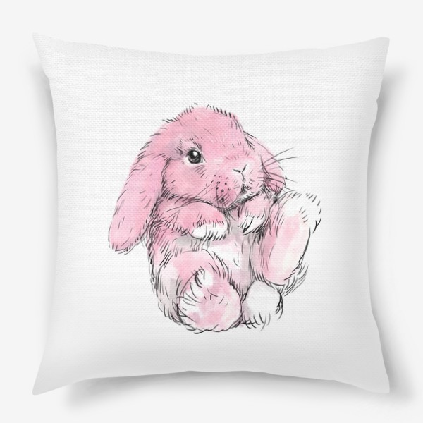 Подушка «Кролик 2 розовый»