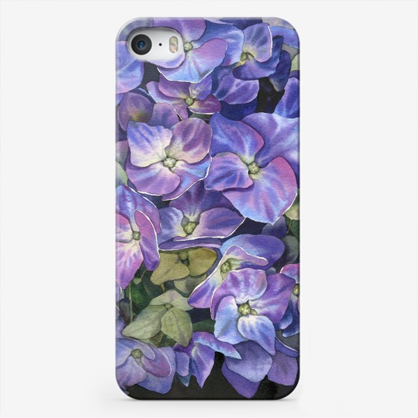 Чехол iPhone «Фиолетовая гортензия »