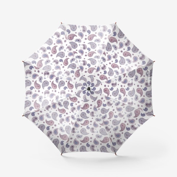Зонт «Паттерн с узором огурцы сиреневый/розовый на белом фоне. Акварель»
