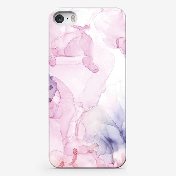 Чехол iPhone «Abstract image of a bouquet of blooming violets - Абстрактное изображение букета цветущих фиалок»