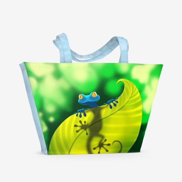 Пляжная сумка «Голубой гекон»