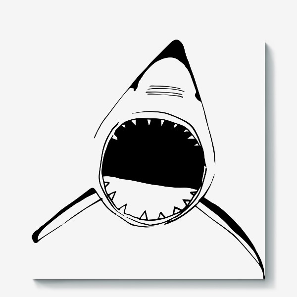 Холст «Голодная акула»