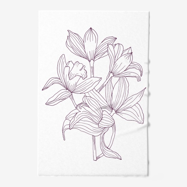 Полотенце «Ветка орхидеи»
