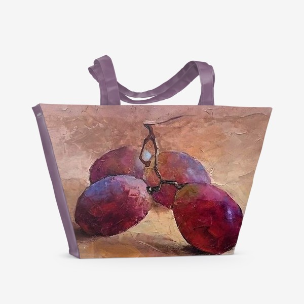 Пляжная сумка «Красный Виноград»
