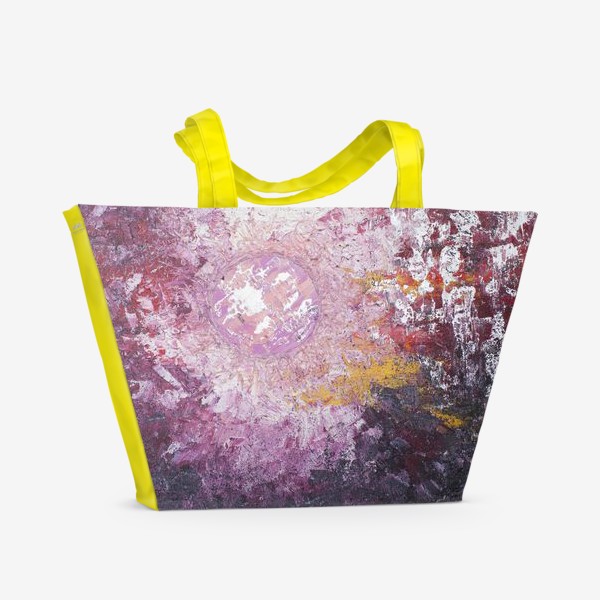 Пляжная сумка «Розовый космос»