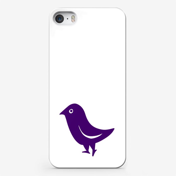 Чехол iPhone «Фиолетовый воробей»