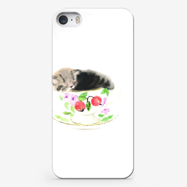 Чехол iPhone «Спящий котенок»