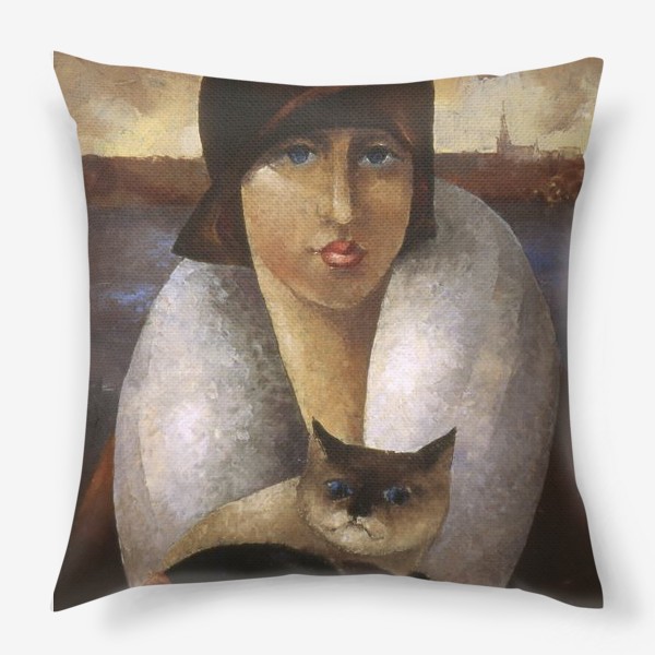 Подушка «Портрет с котом»