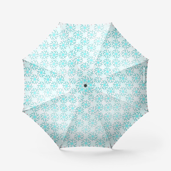 Зонт «Полоски по кругу. Веточки в форме звесды.  »