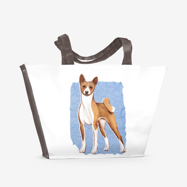 Пляжная сумка «Басенджи (серия для любителей собак)»