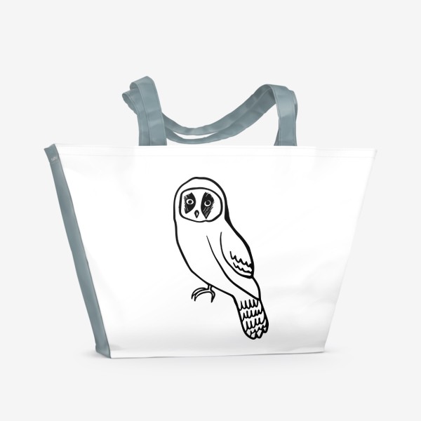 Пляжная сумка «Белая сова»