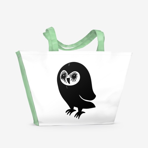 Пляжная сумка «Черная сова»