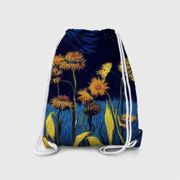 Рюкзак «Цветы под ночным небом»