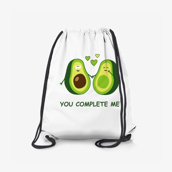 Рюкзак «Влюбленные авокадо. Милые авокадики»