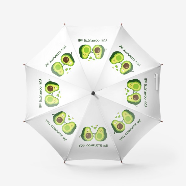 Зонт «Влюбленные авокадо. Милые авокадики»