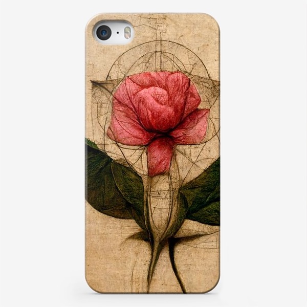 Чехол iPhone «Винтажная роза»