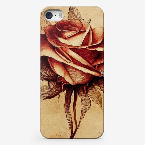 Чехол iPhone «Винтажная роза»
