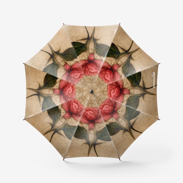 Зонт «Винтажная роза»