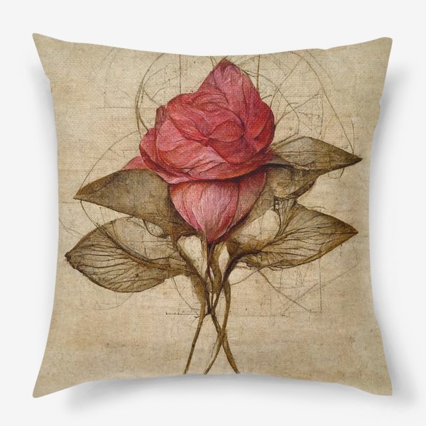 Подушка «Винтажная роза»
