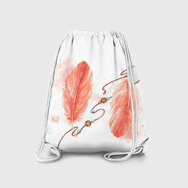 Рюкзак «Перья Фламинго»