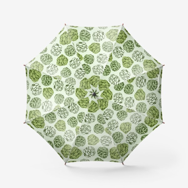 Зонт «Шишки зеленые»