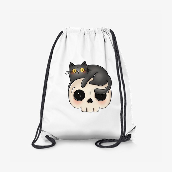 Рюкзак «Кот и череп»
