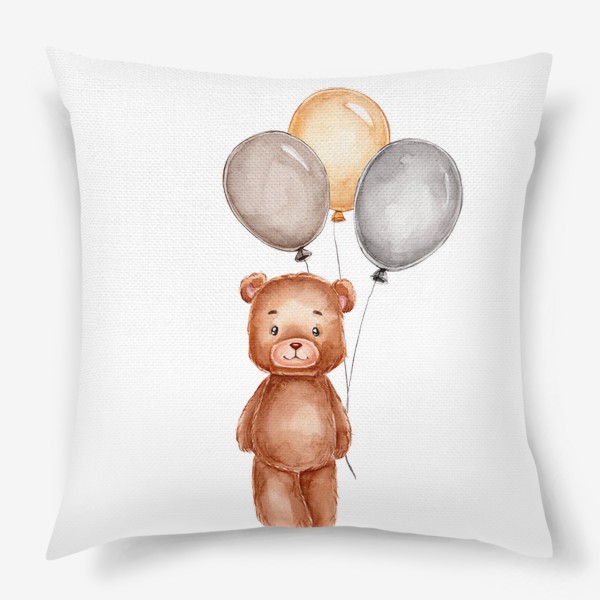 Подушка «Мишка с воздушными шарами»