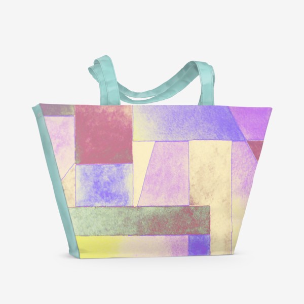 Пляжная сумка «Винтажная геометрия»