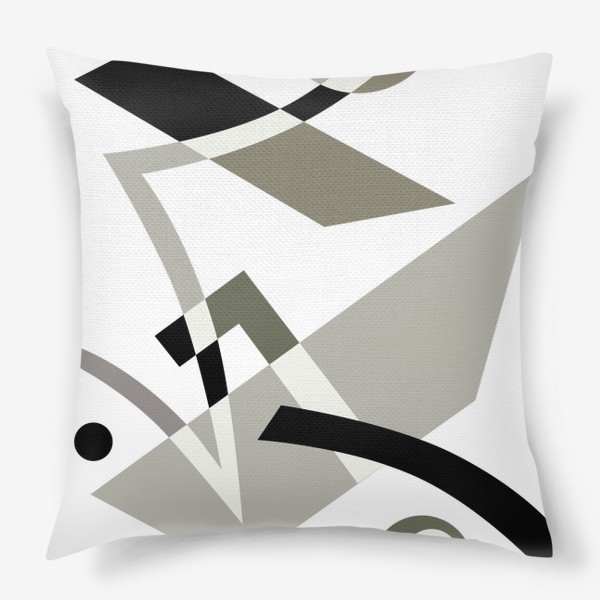 Подушка «Монохромная геометрия»