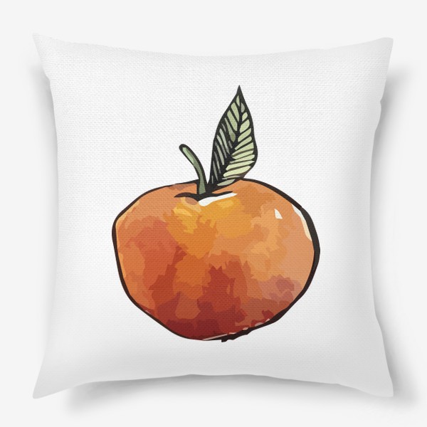 Подушка «Спелый мандарин»