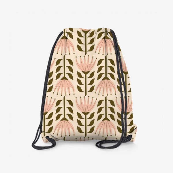Рюкзак «Цветочный узор в скандинавском стиле»