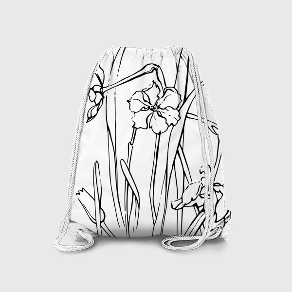 Рюкзак «Цветы в листьях»