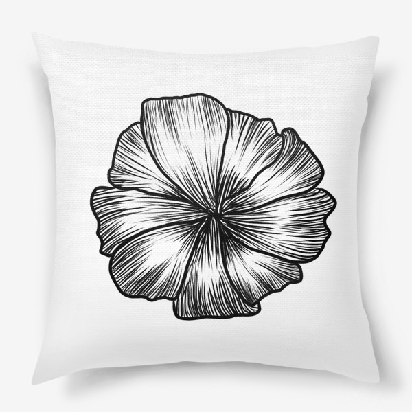 Подушка «Графичный цветок»