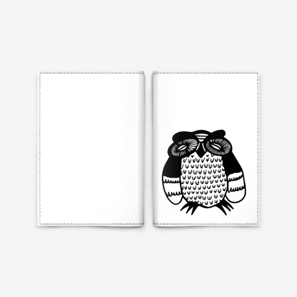 Обложка для паспорта «Спящая сова»