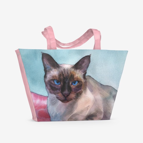 Пляжная сумка «Тайская кошка»