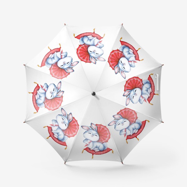 Зонт «Кролик на подушечке с зонтиком / Милый зайчик »