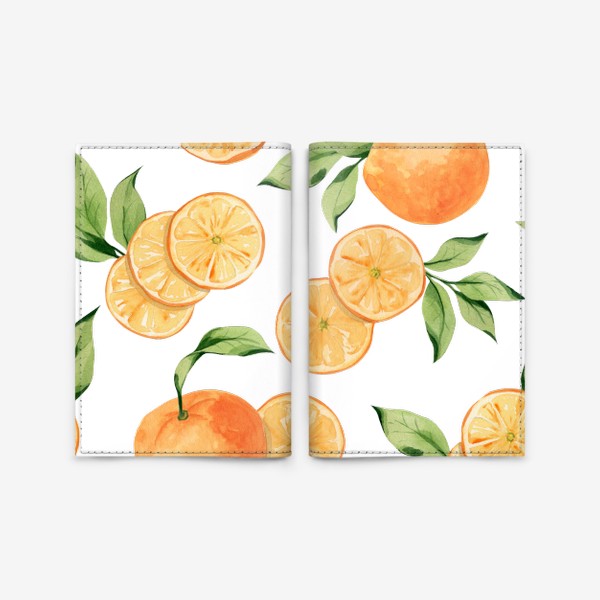 Обложка для паспорта «Апельсины»